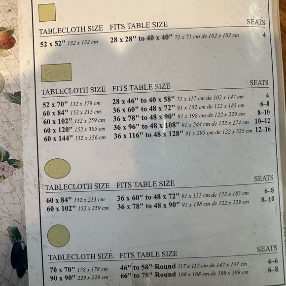 NWT Villeroy & Boch table cloth 70 round - Picture 8 of 8